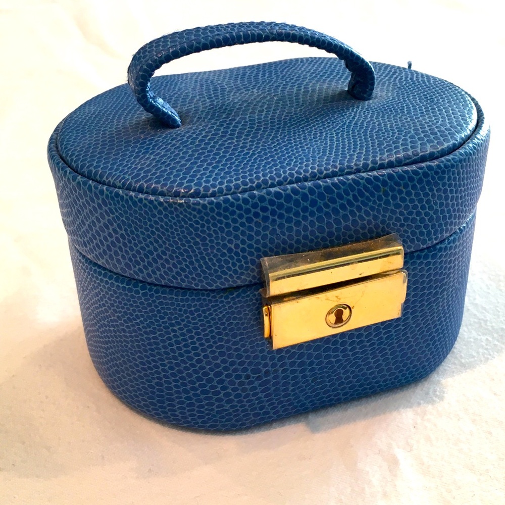 Wolf Designs Leather Travel Jewelry Case - 2 Piece Set